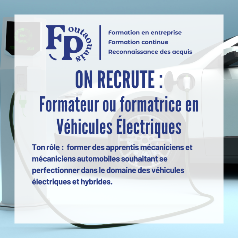 annonce formateur ou formatrice en véhicules Électriques