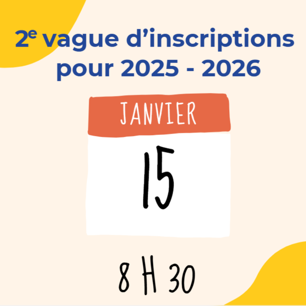 ouverture inscriptions 15 janvier 2025