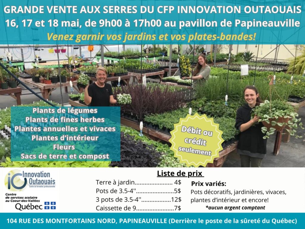 vente horticulture et jardinerie infos
